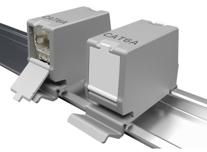  DINTEK DuraMAX Cat.6A FTP DIN Rail Mounted Coupler